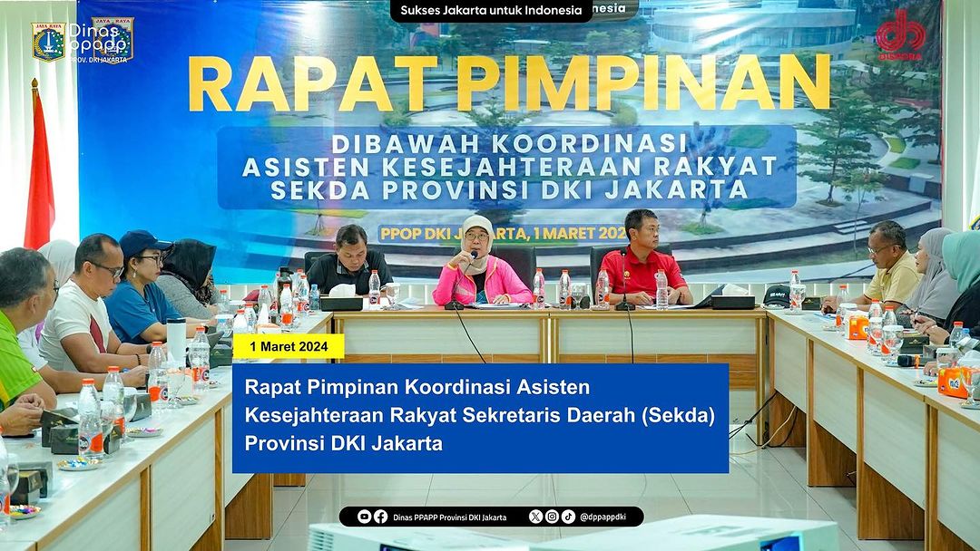 Rapat Pimpinan Koordinasi Asisten Kesejahteraan Rakyat Sekretaris Daerah Provinsi DKI Jakarta 