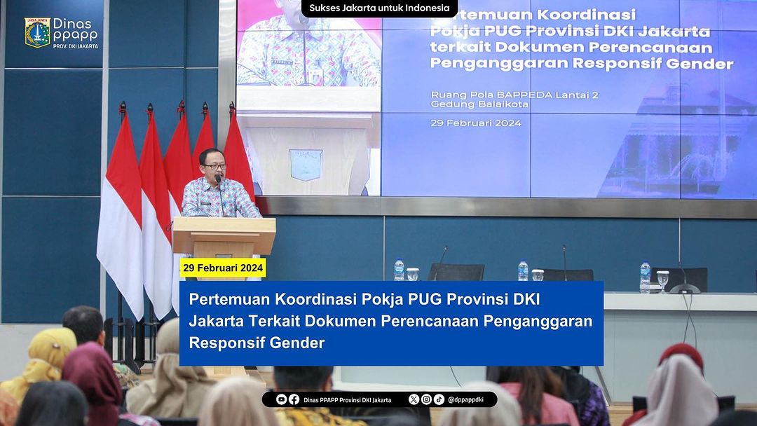 Pertemuan Koordinasi Pokja Pengarusutamaan Gender Provinsi DKI Jakarta 