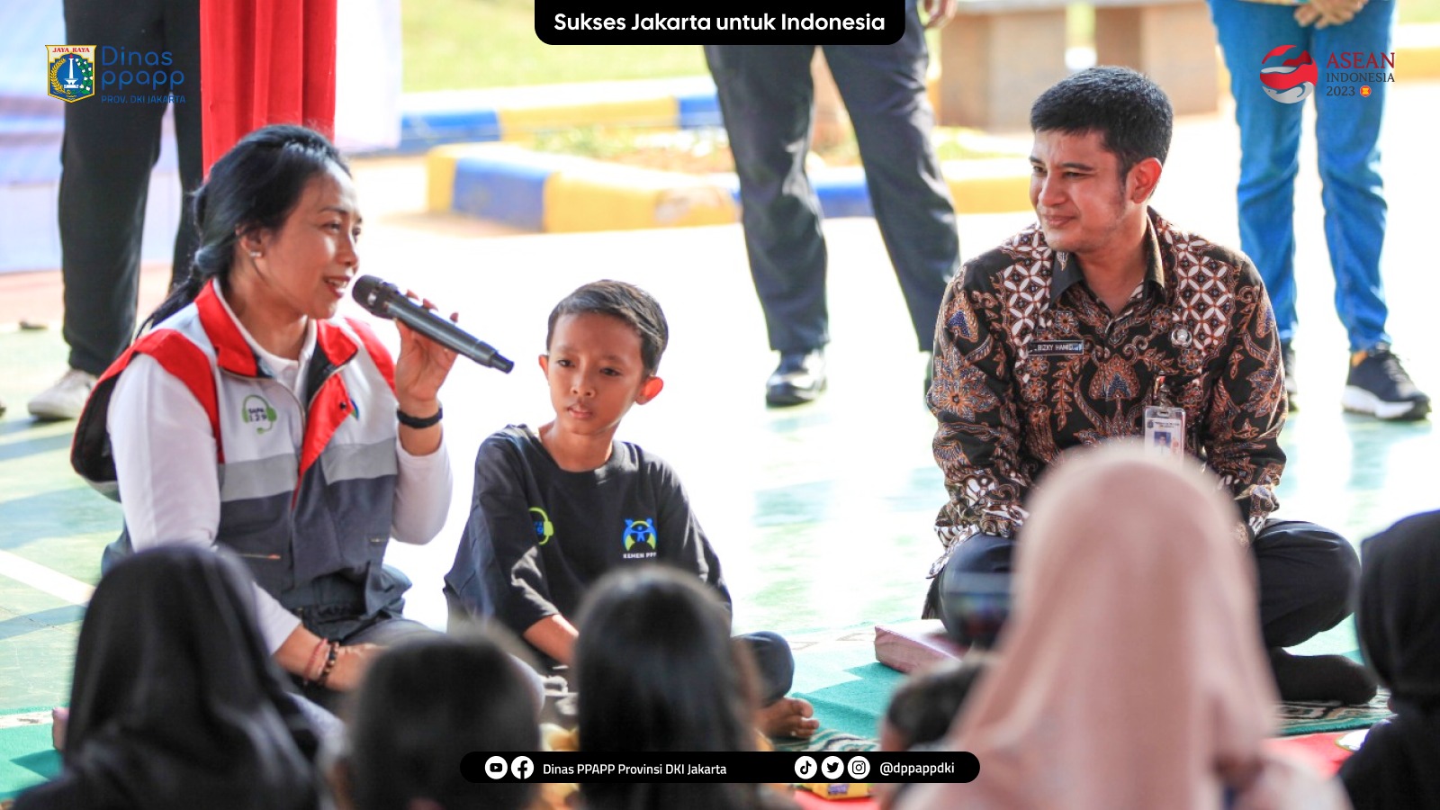 Dinas Pemberdayaan Perlindungan Anak dan Pengendalian Penduduk (DPPAPP) DKI Jakarta turut dampingi Menteri PPPA RI dalam kegiatan bersama komunitas jurnalis cilik 