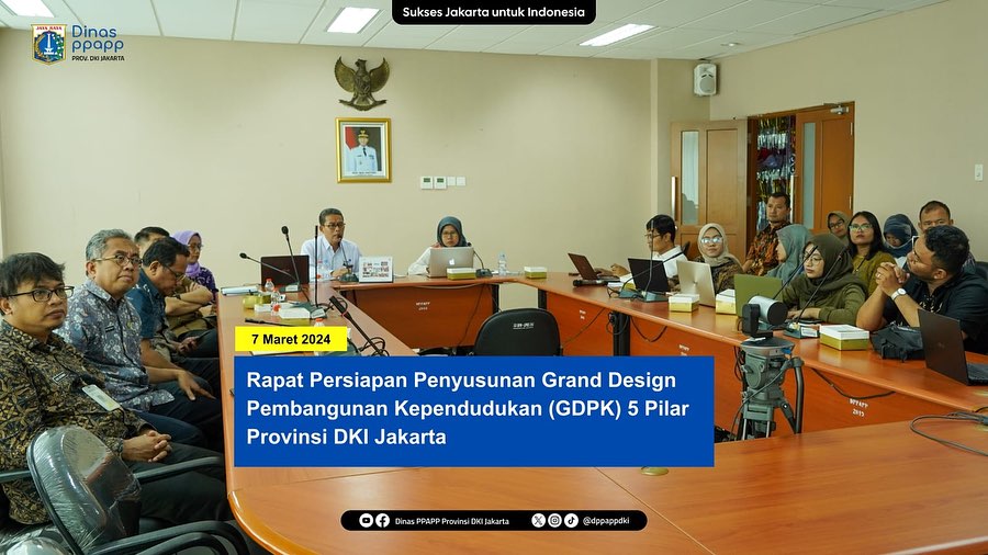 Rapat Persiapan Penyusunan Grand Design Pembangunan Kependudukan 5 Pilar Provinsi DKI Jakarta