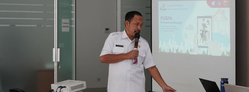 Melaksanakan Pelatihan KIE KB Berbasis Digital Melalui Website PUSPA di Ruang Rapat Lantai 7, Kantor Dinas PPAPP Provinsi DKI Jakarta.